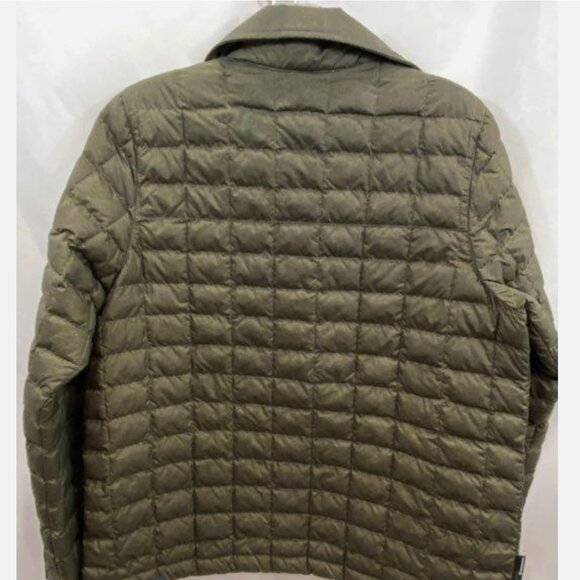 North Face Womens M Thermoball Eco Snap Puffer Puffy Jacket Coat Olive Green - Picture 6 of 9